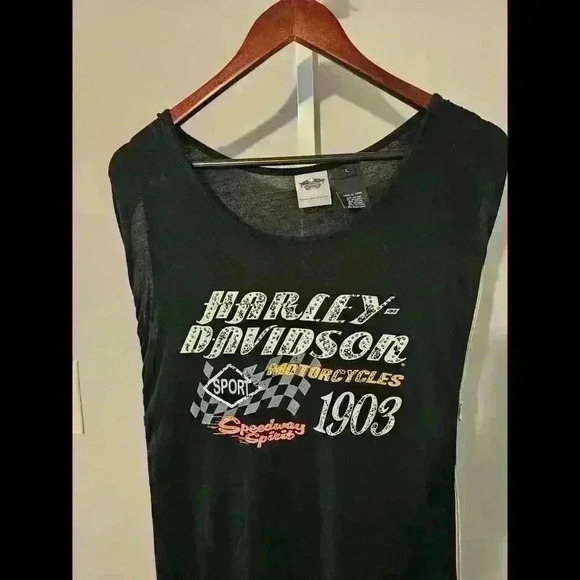 Harley-Davidson Vintage Sport Tank Top - Black, 1903 Edition - Picture 4 of 5